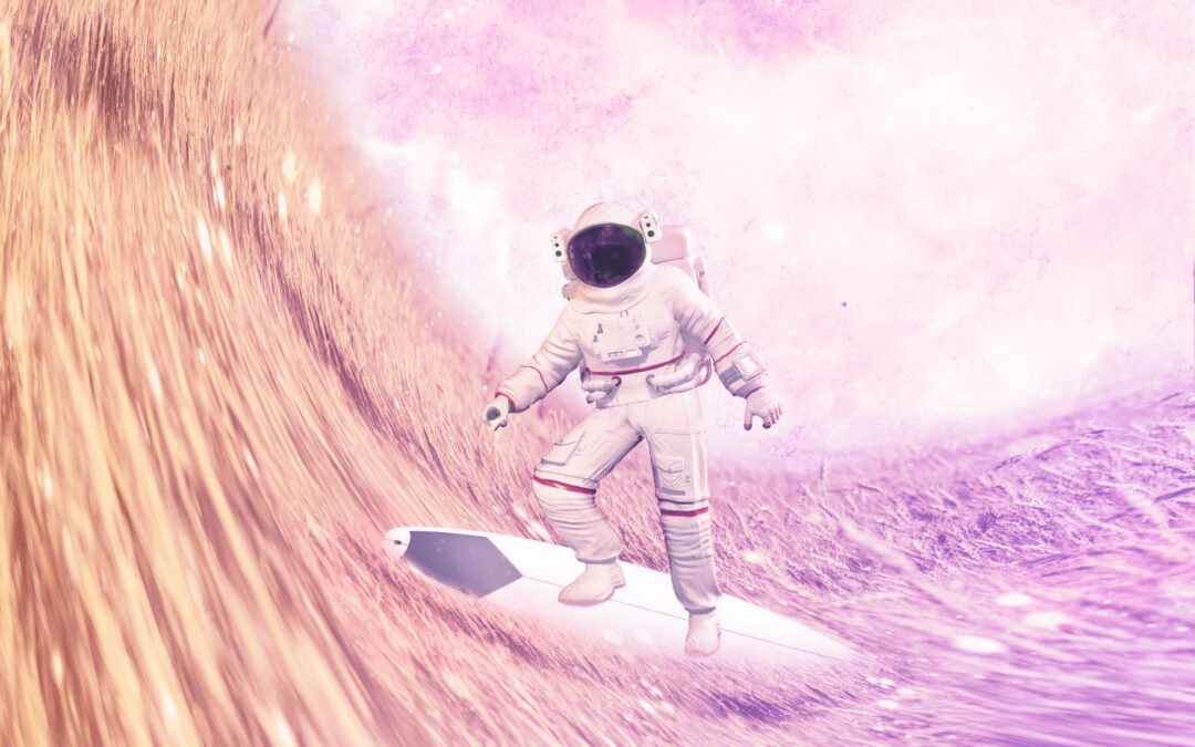 You wake up in an open field, wearing an astronaut suit, lying on a surfboard. What happened?